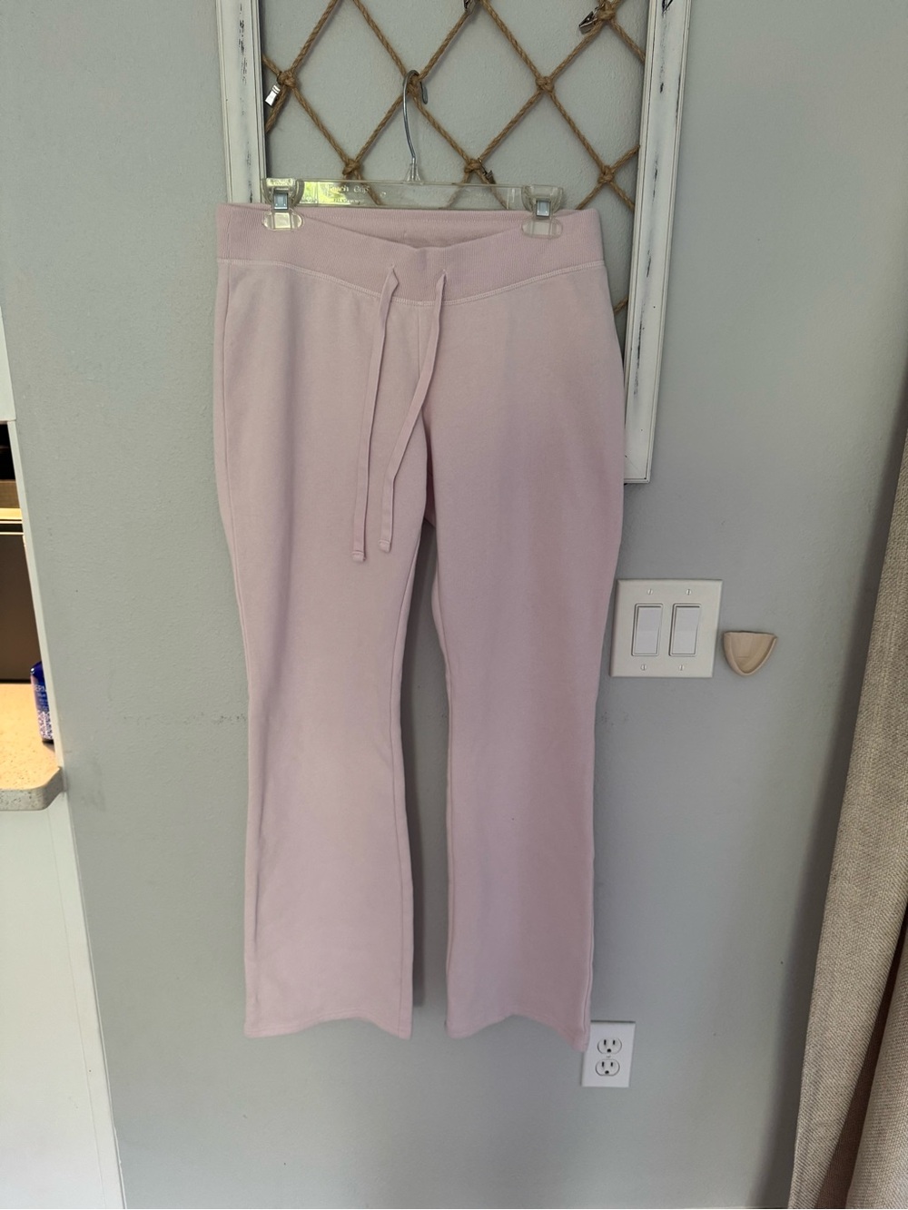 Hollister Pale Pink Drawstring Track Pants